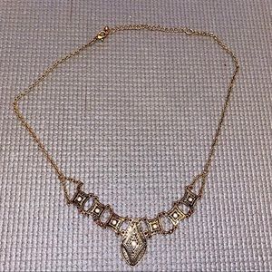 Gold Aztec Statement Necklace